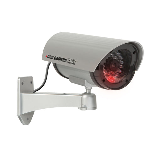 Camera falsa supraveghere CCTV LED intermitent rotativa 360 cu cablu baterii AA interior