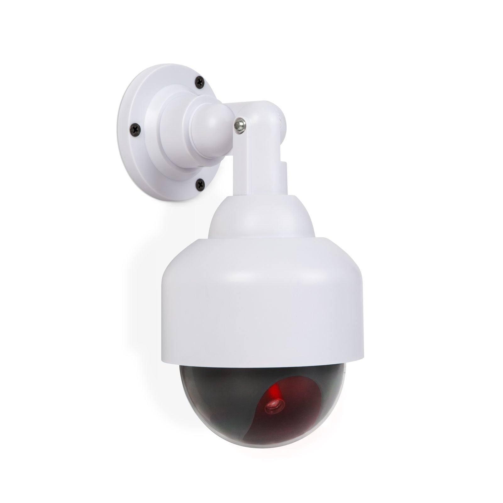 Camera falsa supraveghere dome LED intermitent rotativa 360 alimentare baterii AA interior
